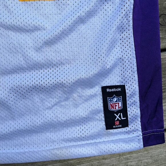 MINNESOTA VIKINGS NFL Adrian Peterson #28 REEBOK team apparel Youth XL White - Picture 7 of 10